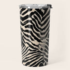 Modern Zebra Print Bold Monochrome Animal Pattern Abstract Jungle Travel Mug Gallery Image 2