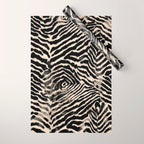 Modern Zebra Print Bold Monochrome Animal Pattern Abstract Jungle Wrapping Paper Gallery Image 1