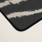 Modern Zebra Print Bold Monochrome Animal Pattern Abstract Jungle Desk Mat Gallery Image 4