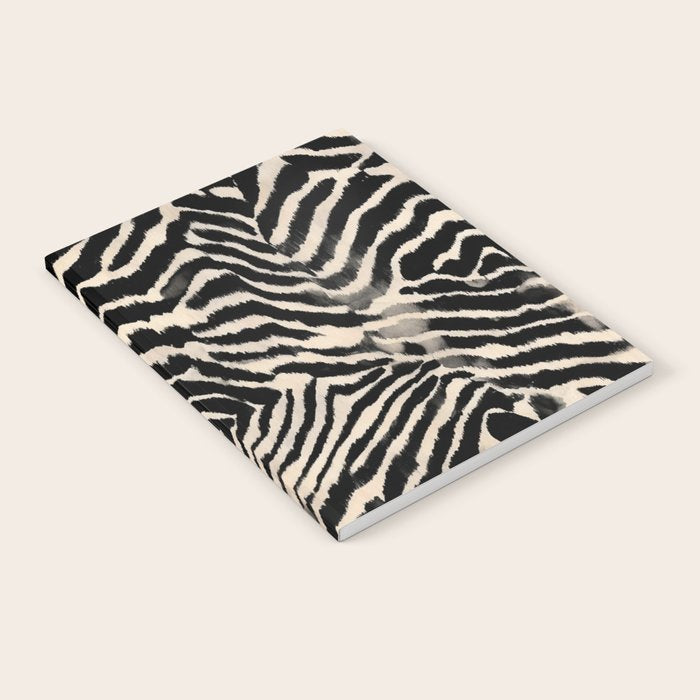 Modern Zebra Print Bold Monochrome Animal Pattern Abstract Jungle Notebook Gallery Image 2