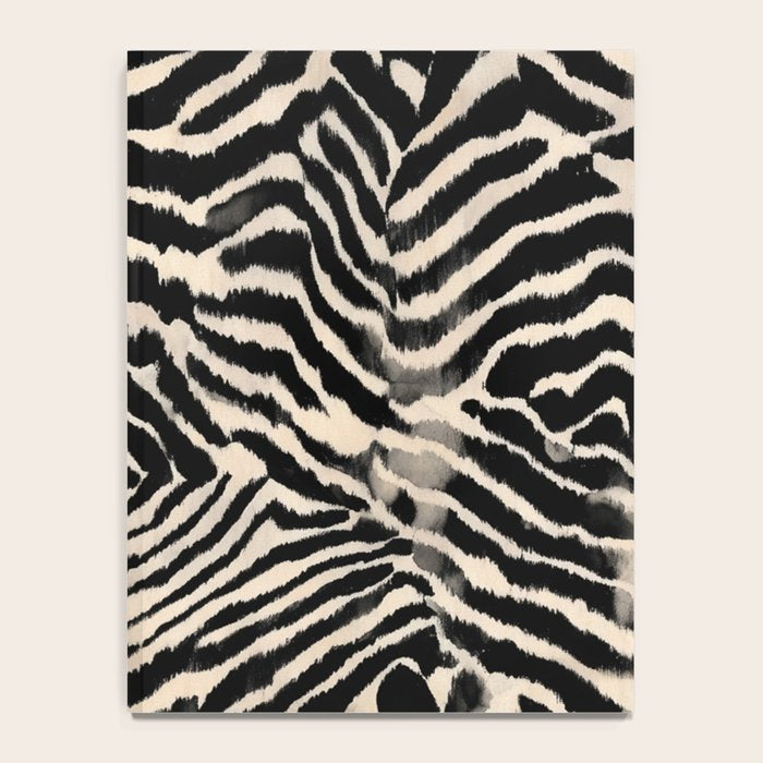 Modern Zebra Print Bold Monochrome Animal Pattern Abstract Jungle Notebook Gallery Image 4