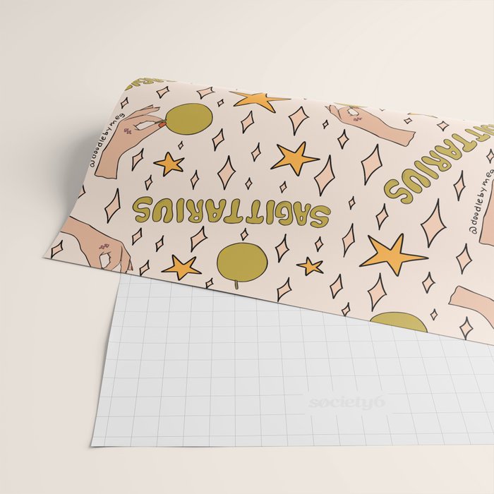 Sagittarius Guava Print Wrapping Paper Gallery Image 2