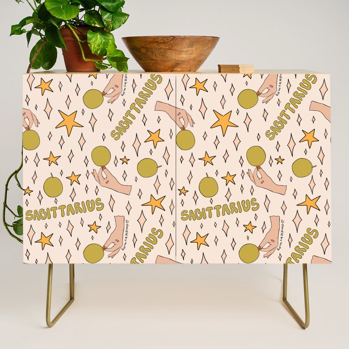 Sagittarius Guava Print Credenza Gallery Image 1