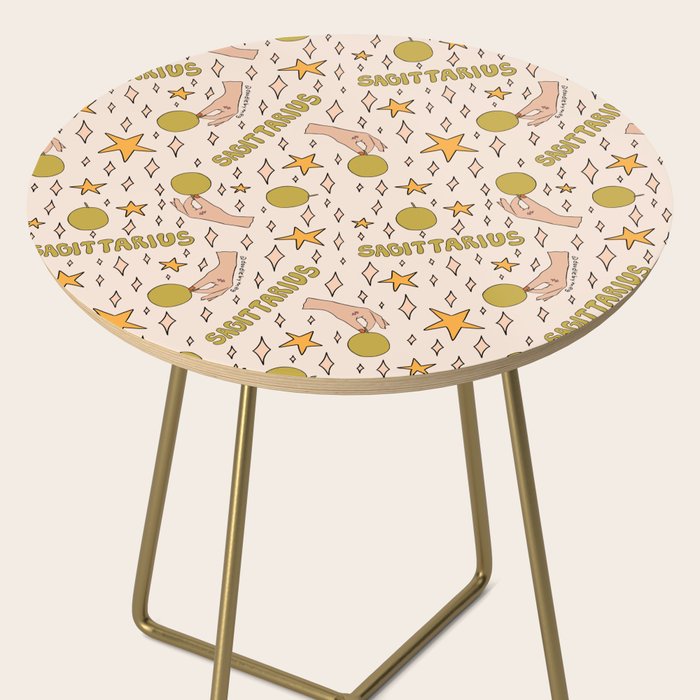 Sagittarius Guava Print Side Table Gallery Image 2