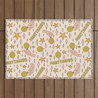 Sagittarius Guava Print Outdoor Rug Gallery Image 1