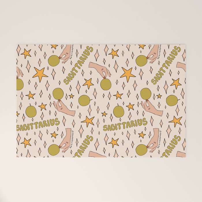 Sagittarius Guava Print Welcome Mat Gallery Image 1