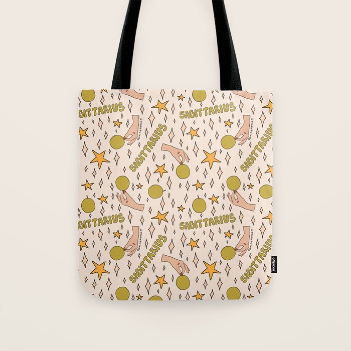Sagittarius Guava Print Tote Bag Gallery Image 1