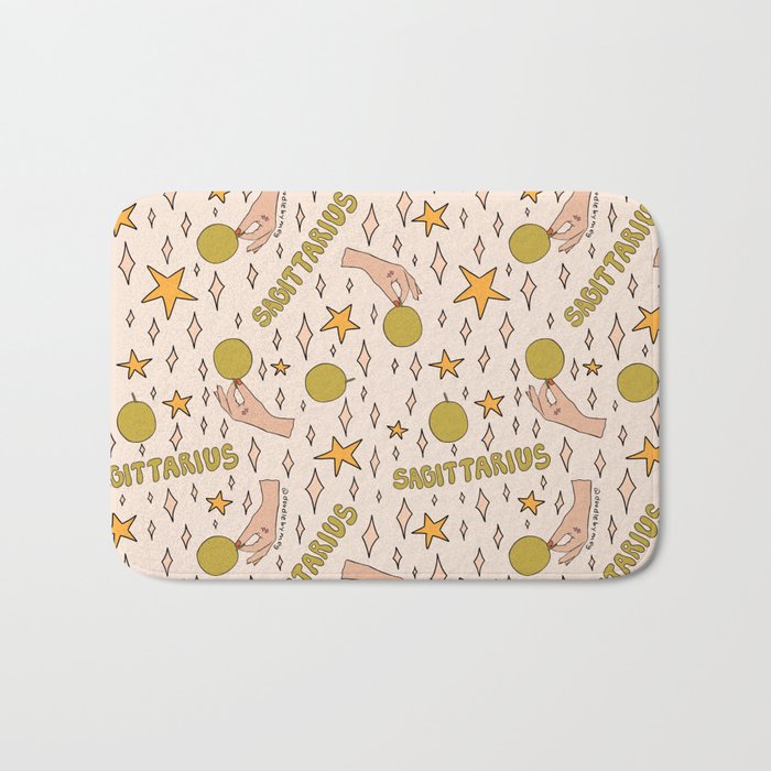 Sagittarius Guava Print Bath Mat Gallery Image 1