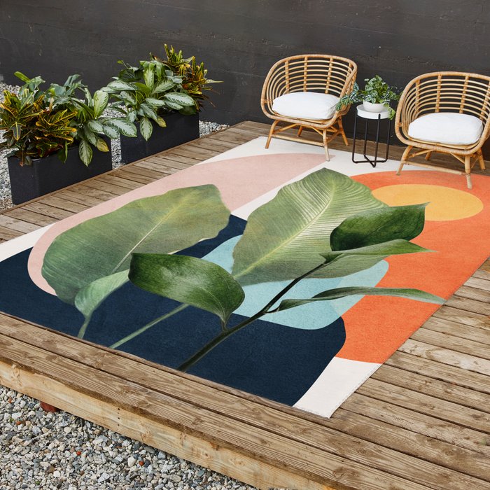 Nature Geometry VII Outdoor Rug Gallery Image 2