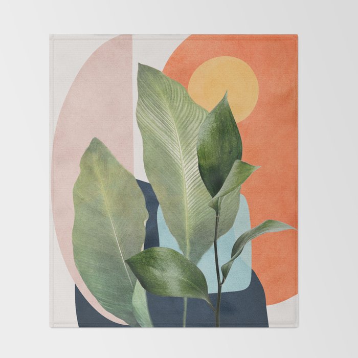 Nature Geometry VII Throw Blanket Gallery Image 2