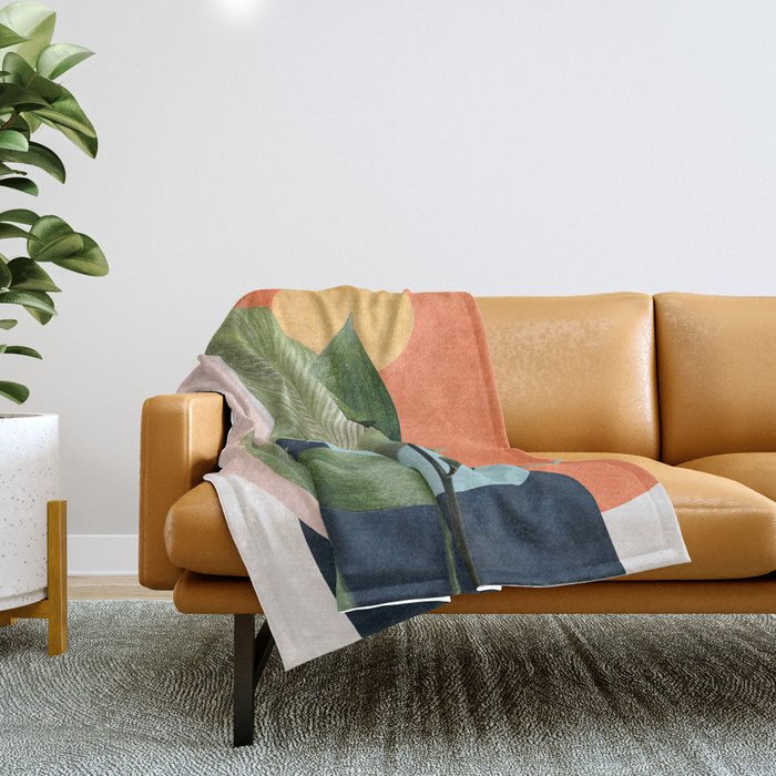 Nature Geometry VII Throw Blanket Gallery Image 1