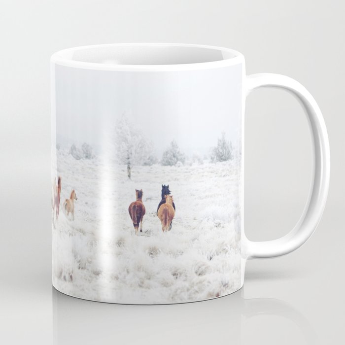Winter Horses Coffee Mug Gallery Image 1