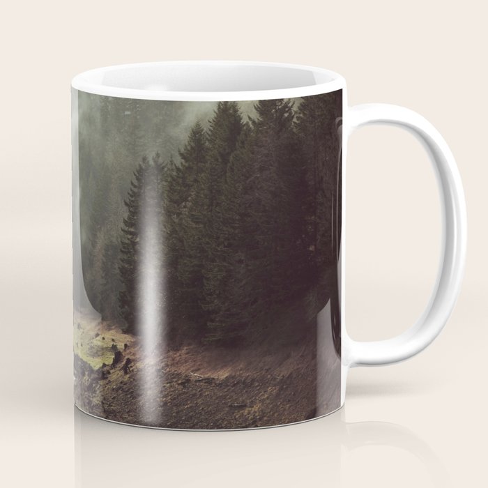 Foggy Forest Creek Coffee Mug Gallery Image 1