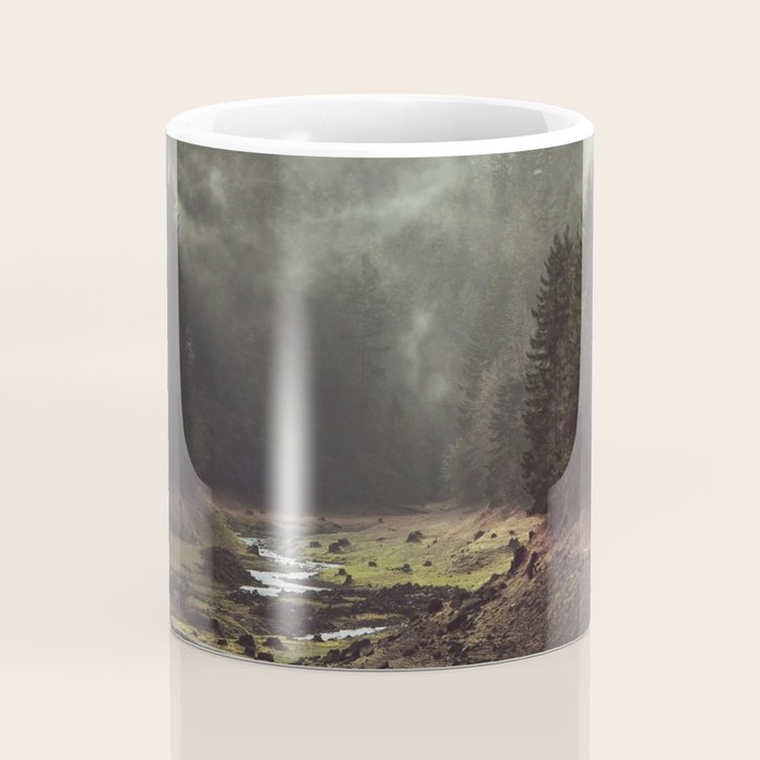 Foggy Forest Creek Coffee Mug Gallery Image 4