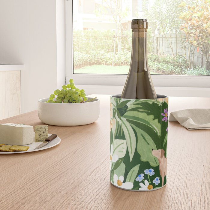 Dog and Wildflowers Wine Chiller Gallery Image 4