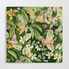Dog and Wildflowers Wood Wall Art Gallery Image 1