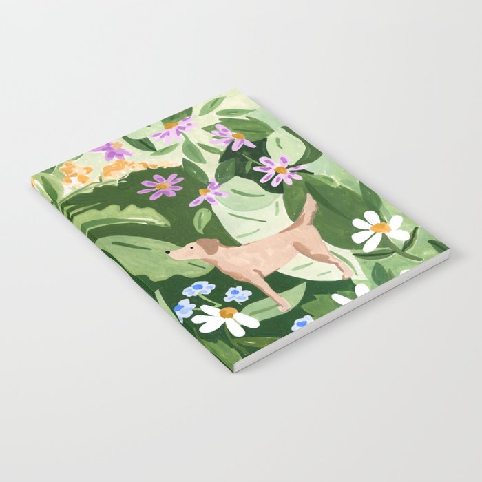 Dog and Wildflowers Notebook Gallery Image 2