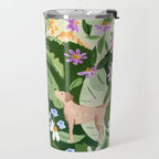 Dog and Wildflowers Travel Mug Gallery Image 2