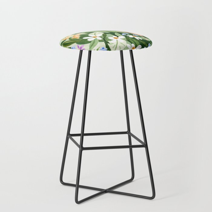 Dog and Wildflowers Stool Gallery Image 1