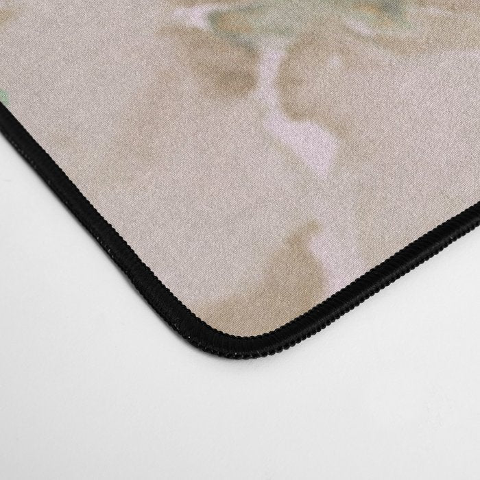 Modern Pastel Pink Watercolor Chic Floral Desk Mat Gallery Image 4