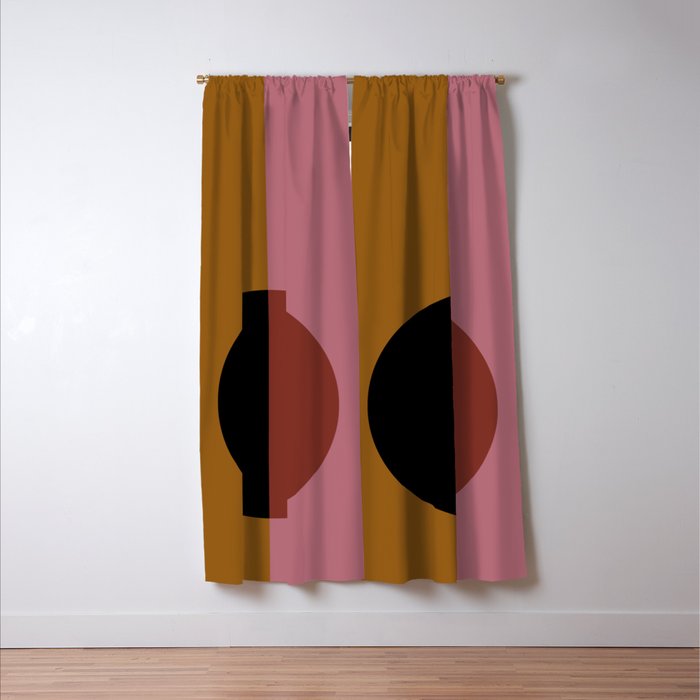 Color Block Abstract XII Window Curtain Gallery Image 3