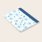 Make A Wish Dandelion Pattern in Sky Blue & Off White Notebook Gallery Image 3