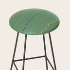 Minimal Doodle Dots in Sage Green Stool Gallery Image 2