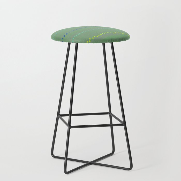 Minimal Doodle Dots in Sage Green Stool Gallery Image 1