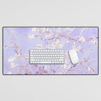 Vincent Van Gogh Almond Blossoms  Lavender Desk Mat Gallery Image 1