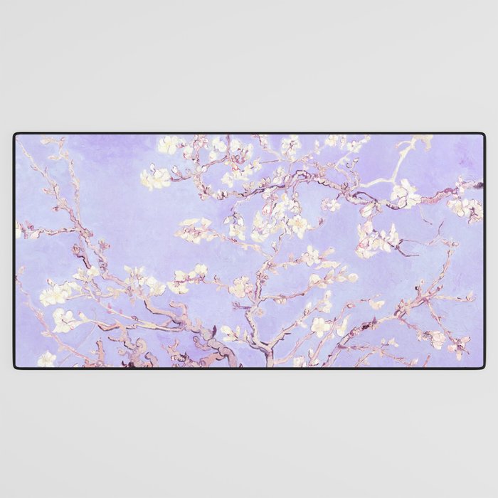 Vincent Van Gogh Almond Blossoms  Lavender Desk Mat Gallery Image 3