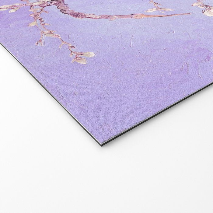 Vincent Van Gogh Almond Blossoms  Lavender Welcome Mat Gallery Image 2