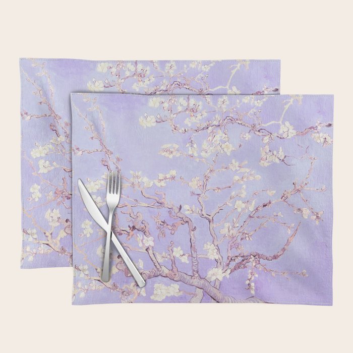 Vincent Van Gogh Almond Blossoms  Lavender Placemat Gallery Image 1