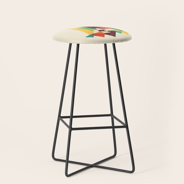 Bear In Whimsical Wild Stool Gallery Image 1