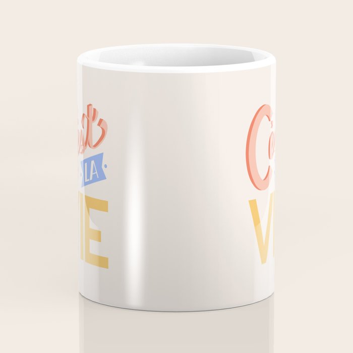 Retro C'est La Vie Coffee Mug Gallery Image 4