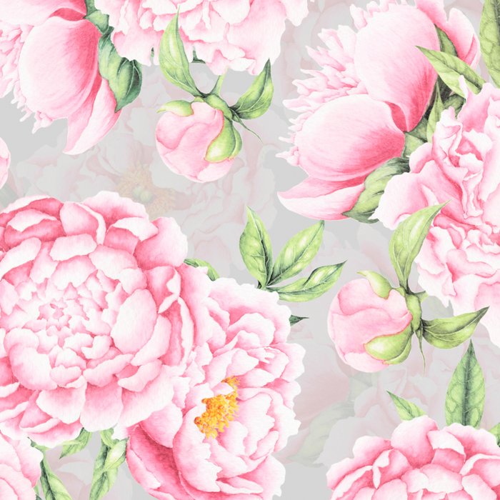 Hygge Blush Pink Peonies Pattern On Gray Coffee Mug Gallery Image 2