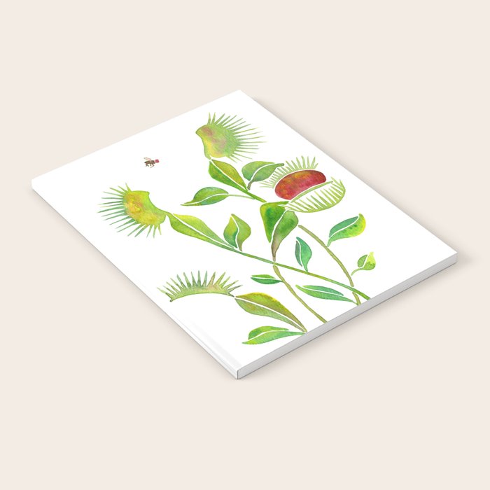 Venus Fly Trap Watercolor Notebook Gallery Image 2