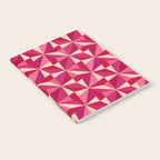 Kaleidoscope Tile Pattern VIII Vibrant Pink and Red Notebook Gallery Image 2