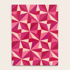 Kaleidoscope Tile Pattern VIII Vibrant Pink and Red Notebook Gallery Image 4