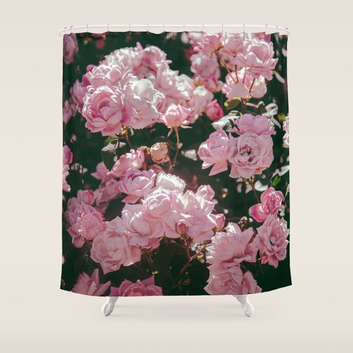 Light Pink Roses Shower Curtain Gallery Image 1