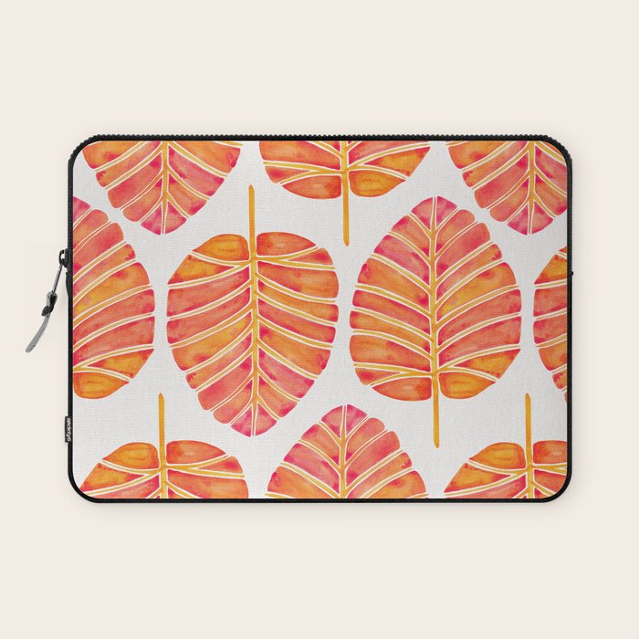 Elephant Ear Alocasia - Peach Palette Laptop Sleeve Gallery Image 1