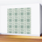 Retro marine sea shell art pattern Wall Mural Gallery Image 2