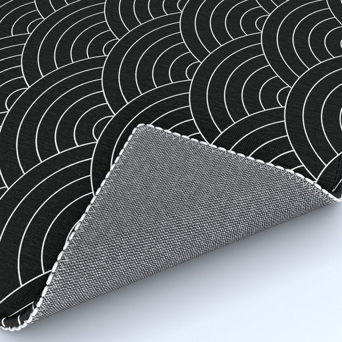 Waves (Black) Rug Gallery Image 4