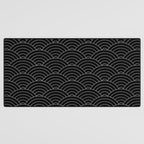 Waves (Black) Desk Mat Gallery Image 3