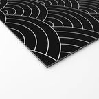 Waves (Black) Welcome Mat Gallery Image 2