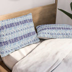Wiggle Lines - Blue Color Pillow Sham Gallery Image 2