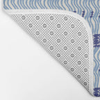 Wiggle Lines - Blue Color Bath Mat Gallery Image 2