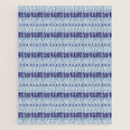 Wiggle Lines - Blue Color Jigsaw Puzzle Gallery Image 1