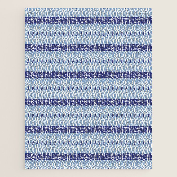 Wiggle Lines - Blue Color Jigsaw Puzzle Gallery Image 1