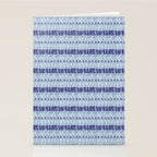 Wiggle Lines - Blue Color Stationery Card Gallery Image 2