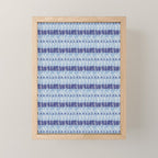 Wiggle Lines - Blue Color Mini Art Print Gallery Image 1